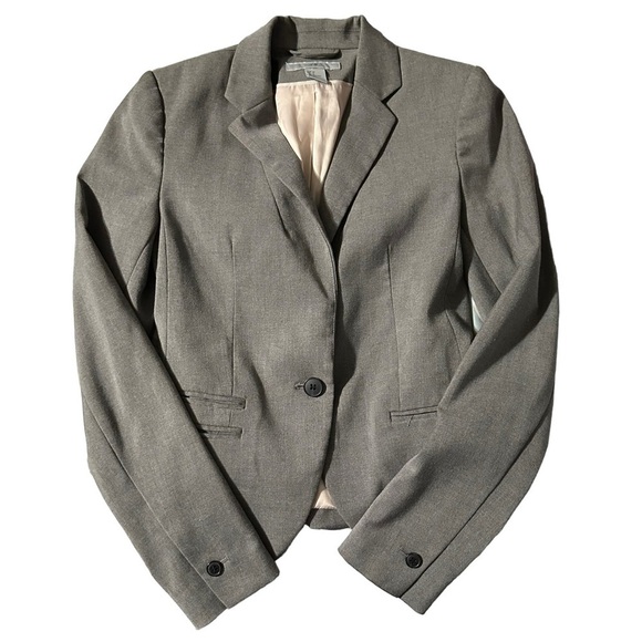 H&M women's fitted blazer size 2, grey - Picture 1 of 4